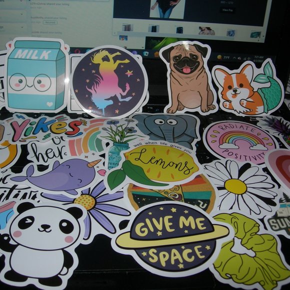 3/$15 - NEW (10 Count) VARIETY PACK OF VINYL STICKERS Waterproof Stickers 2-3 in - Picture 3 of 12